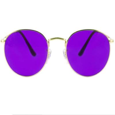 China See to color to feel good and to lift your spirits and improve your well-being. Chromotherapy Violet Glasses Violet Color Therapy Light Therapy Chakra Healing Glasses Mood Glasses for sale