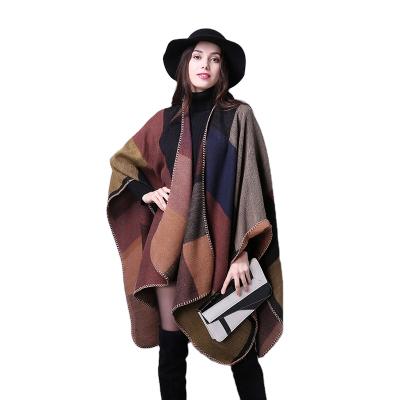 China Ladies Geometric Luxury Jacquard Woven Shawl Fashion Knitted Shawl for sale