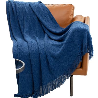 China Anti Static Home Textile Blanket High Quality Custom Knit Throw Blanket for sale