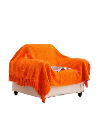 China Chunky Bed Sofa Throw Handmade Anti-Static Knitted Throw Blanket Chunky Knit Blanket for sale