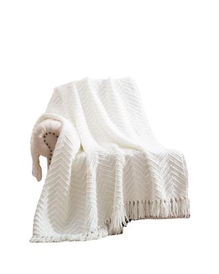 China Micro Chenille Fiber Machine Anti Static Knit Sweater Chenille Knit Throw Blanket for sale