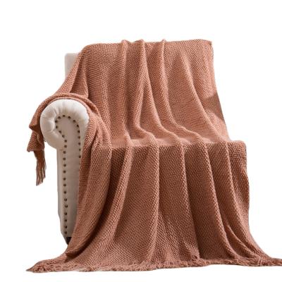 China Antistatic Custom Design Knitted Throw Blankets Wholesale Blankets For Winter for sale