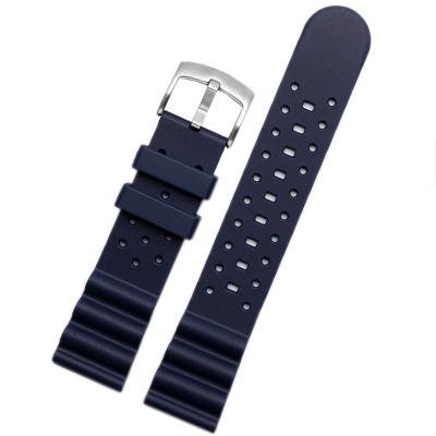 China FKM Rubber Watch Band Men Watch Band Sports Waterproof For Roloj 22mm for sale