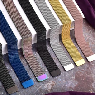 China Low MOQ Factory Watch Band Mesh Milanese Loop Stainless Steel Metal Strap Wrist Strap For Apple Watch Strap Watch Me Series6 5 4 3 2 1 for sale