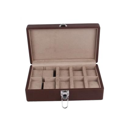 China Wholesale Customized High-Grade Leather Watch Box 12 Digits Watch Box Display Storage Watch Box New for sale