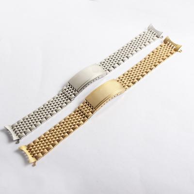 China Comfortable Ultra-thin Three Beads Nine Beads Stainless Steel Watchband Accessories 18mm 19mm Gold Silver 20mm Watch Bands For Ome GA for sale