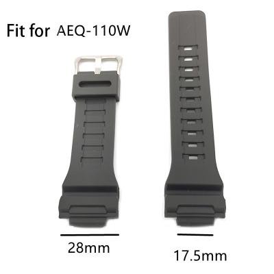 China Fanshion Resin Strap Men's Sports Waterproof Pin Buckle Watch Accessories For Casio G-SHOCK AQ S800 AS S810W Watch Bands for sale