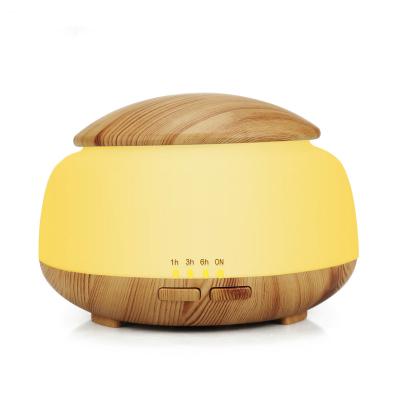 China Wooden Car Grain Humidifier Heavy Mist Sprayer Led Night Light Gift Creative Desktop Humidifier Desktop Customization for sale