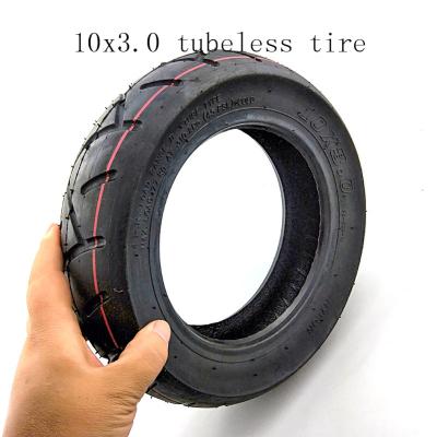 China Thicker Tire 10x3.0 Tubeless Vacuum Tire Tubeless Tire For 10 Inch E-scooter Kugoo M4 Go Karts ATV Quad Dualtron Speedway 10x3.0 Tire for sale