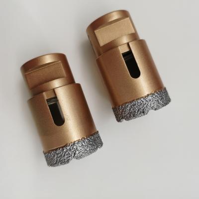 China Granite M14 25mm Vacuum Welded Diamond Drill Core Bit For Marble Granite Porcelain for sale