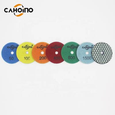 China 4 Inch Marble Factory Sell Diamond Dry Polishing Pads For Marble Granite Glass for sale