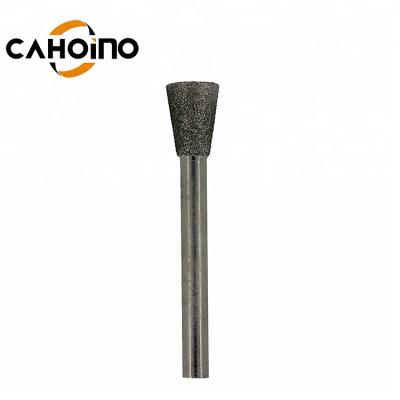 China For Grinding Grinds Tool For Glass Shank 6MM Diameter 1/4 Inch Factory Custom Glass Chamfer Diamond Engraving Burrs For Ceramic for sale