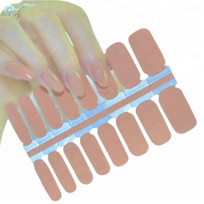 China wholesale non-toxic 2d 100% real nail polish sticker/wraps/nail polish strips for sale