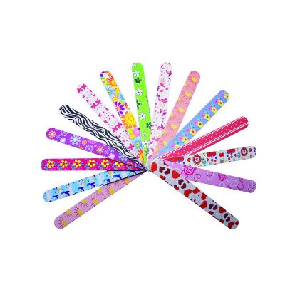 China 2022 Hot Products Eco-friendly Trending Disposable Double Side Customs Printed 180 Colorful Nail Files Pad for sale