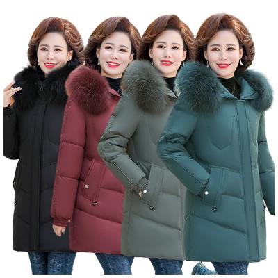 China Long Sleeve Zipper Sustainable Warm Faux Fur Hooded Sale Solid Color Plus Size Women's Down Jackets Warm Coats for sale