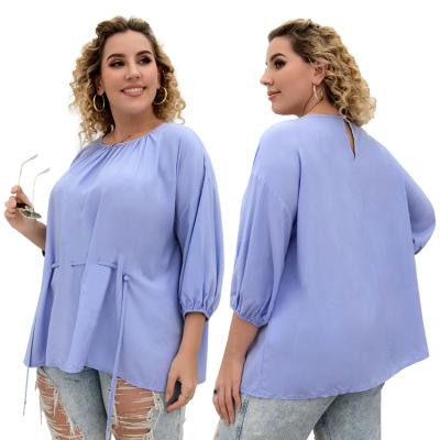 China Factory Outlet New Design Sweater Plain Sexy Oversized Plain Color Viable Ladies Casual Blouse for sale