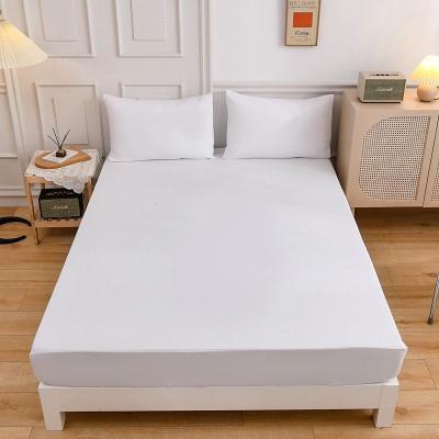 China Amazon 100% Polyester Fitted Waterproof Mattress Protector Hot Selling Cover for sale