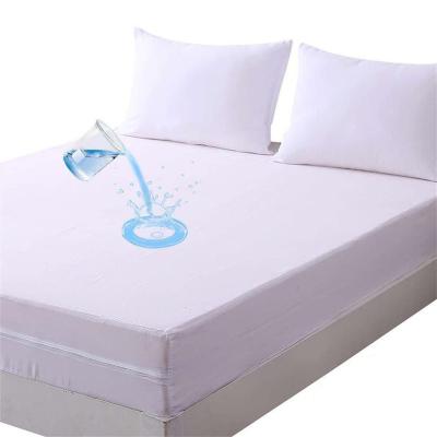 China Anti Insect Machine Bed Washable Home Hotel Hospital Use 6 Sides Zipper Single Bed Waterproof Mattress Protector Cover for sale