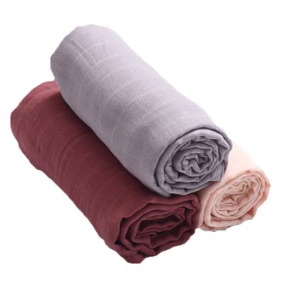 China AMAZING Quality Lightweight So Soft Muslin Wrap 70% Bamboo Baby Blanket for sale