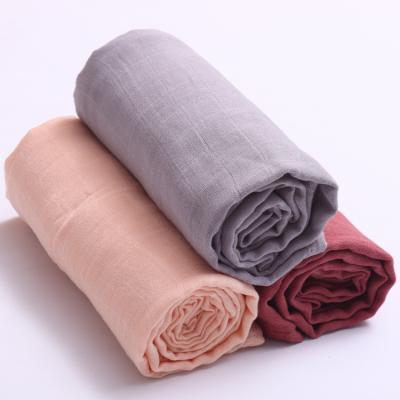 China Breathable Extra Large Solid Muslin Floral Baby Blanket Baby Wraps Manufacturer for sale