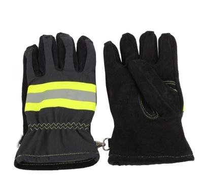 China Anti-smash CE Rescue Gloves Firefighter Firefighting Gloves Fire Gloves for sale