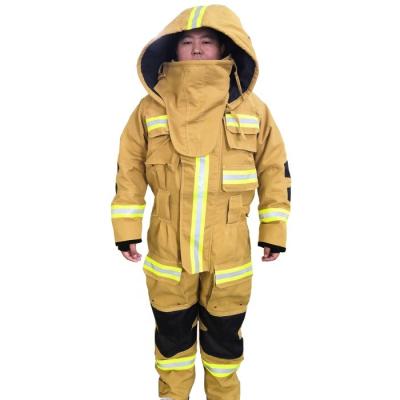 China ISO Approved Firefighter Multifunctional Coverall Suit One-Piece Fire Fighting Suit ZFMH-DF E for sale