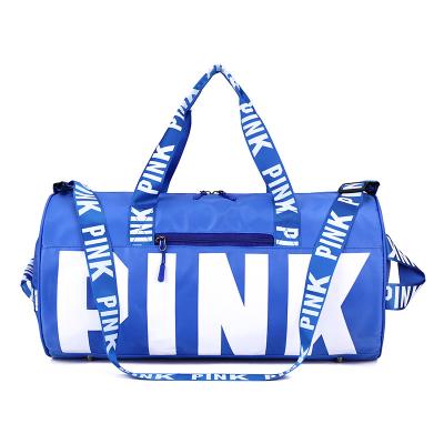 China Customized Duffle Sport Pink Bag 2020 Gym Rolling Bags Waterproof Travel Sports Duffel Bag Women Outdoor Travel Handbag for sale