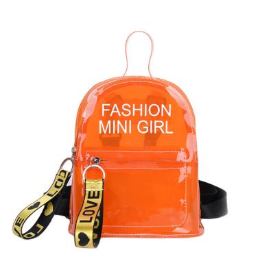 China LOW MOQ cute candy color kids backpack design shoulder bags OEM fashion mini jelly PVC girl handbags new for sale