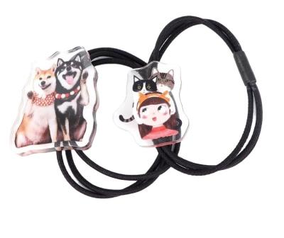 China Hair tie Sample Free NO MOQ DIY Custom Design wholesale infant ligas para cabello bow with rubber band elastic hair tie bands halloween for sale