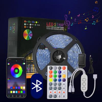 China Hotel wholesale room outdoor ip20 digital waterproof smart flexible rgb controller 5050 12V 5V rgb light strips led strip light for sale