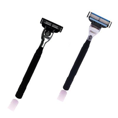 China New Product Triple Blades Mens Black Facial 3 Blade System Razor for sale