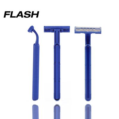 China Triple Blade Cheap Used Balde Triple Disposable Razor With Full Plastic Handle For Men Daily Shaving for sale