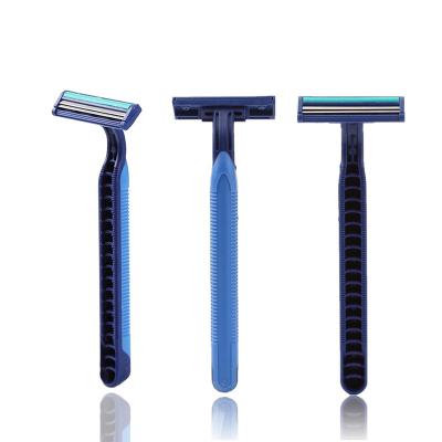 China Twin Blade Twin Blade Disposable Razor With Plastic Handle For Men's Daily Shaving for sale