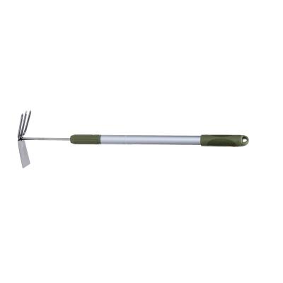 China Telescopic Aluminum Stainless Steel Pipe Digger and Hoe Aluminum Hand Garden Tools for sale