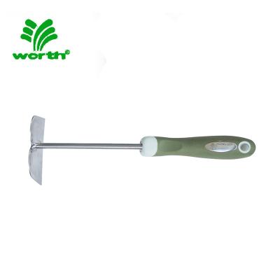 China Handle Mini Stainless Steel Good Quality Anti-Slip Farm Tool Garden Hand Digger Hoe for sale