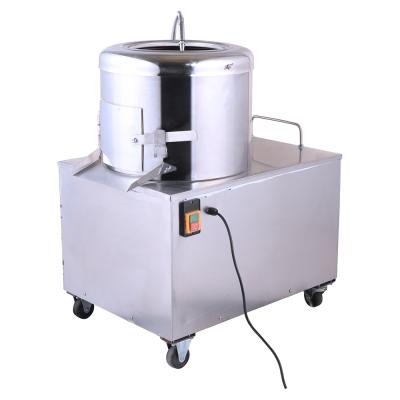 China Automatic and efficient centrifugal rotation peeling potato vegetable processing plant machine, vegetable peeling machine SY-8 for sale