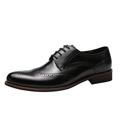 China Wholesale New Design Anti-odor Classic Formal Men's Derby Black Formal Shoes for sale