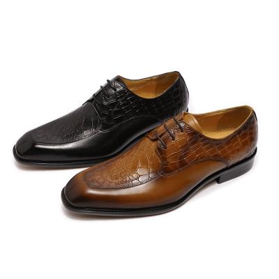 China Anti-Smell Cow Leather Derby Dress Lace Up Black Oxford Ankle Shoes For Men for sale