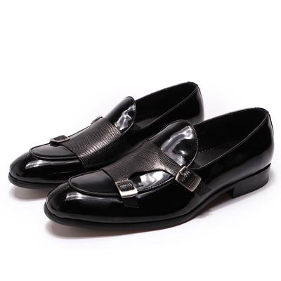 China Anti-Smell Italian Patent Leather Loafer Slip On Shoes For Men's High Grade for sale