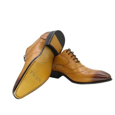 China 2016 other human being wedding formal brown elegant shoes heel hundsome for men for sale