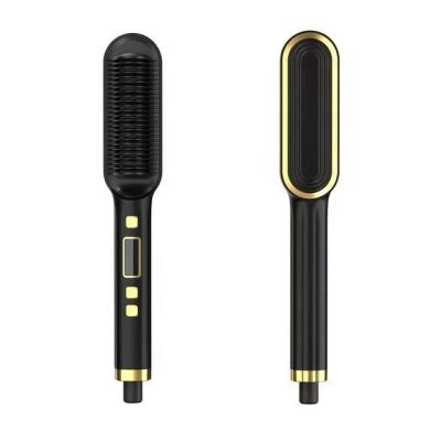 China New Hair Straightener Comfortable Healthy Hot Comb Ceramic Multi-speed Electric Straightening Hair Brush Iron Curling Comb Hair Curler Comb for sale