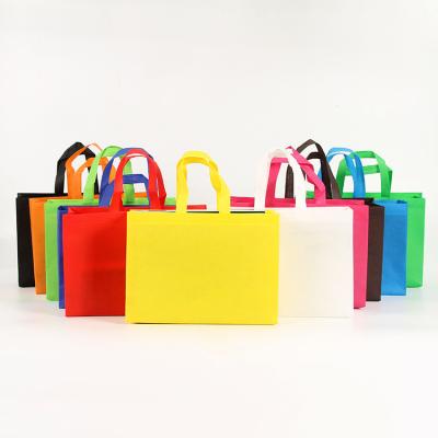 China Custom Cheap Folding Eco-Friendly Eco Logo Tote Bag Non Woven Shopping Tote Bag Reusable Laminated Colorful for sale