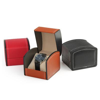 China High Quality Watch Gift Box Mens PU Leather Watch Box Luxury Watch Lacquered Wooden Gift Box for sale