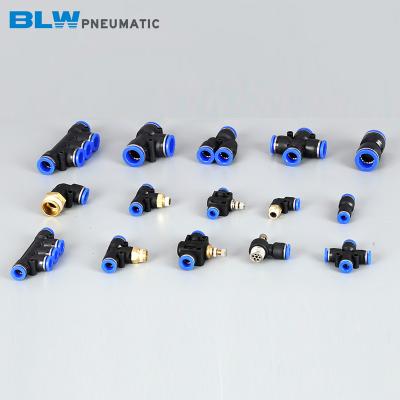 China Manufacturing Plant Male Thread Straight 8mm hose connector push in fitting For air tube for sale