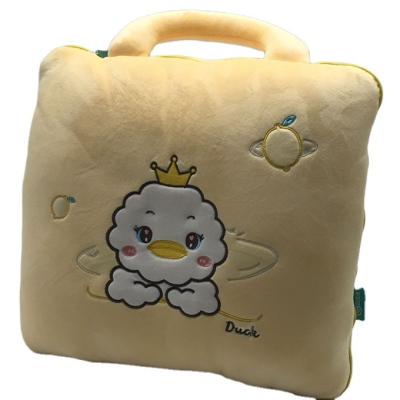 China Cartoon Toy Cute Cartoon Air Conditioning Poke Multifunctional Children Poke Plush Pillow Cover for sale