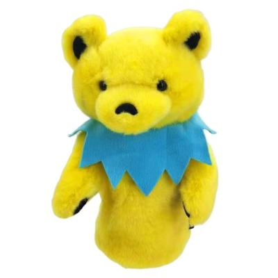 China Cartoon Toy Custom Teddy Bear Animal Yellow Bear Golf Club Head Cover Soft Toys for sale