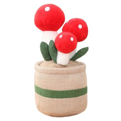 China Elegant wholesale custom creative flower pot decoration kawaii soft plush toys for sale