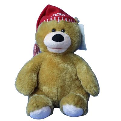 China Wholesale high quality custom made cartoon toy teddy bear plush with christmas hatsanimal custom stuffed in big animal mouse for baby play for sale