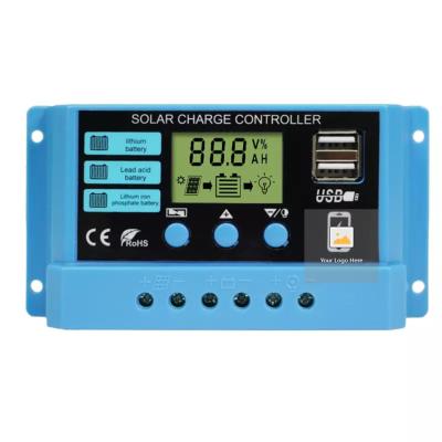 China Charger Controller Small PWM Automatic Parameter 10A 20Amp 30A 12V 24V Lithium Charging Solar Panel Controller from Quinntek China Suppliers for sale