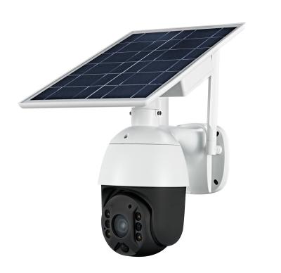 China 2022 NIGHT VISION 1080P 2Mp Outdoor Solar Sim Card Ubox Ptz Dome 4G Solar Security Camera T16 for sale